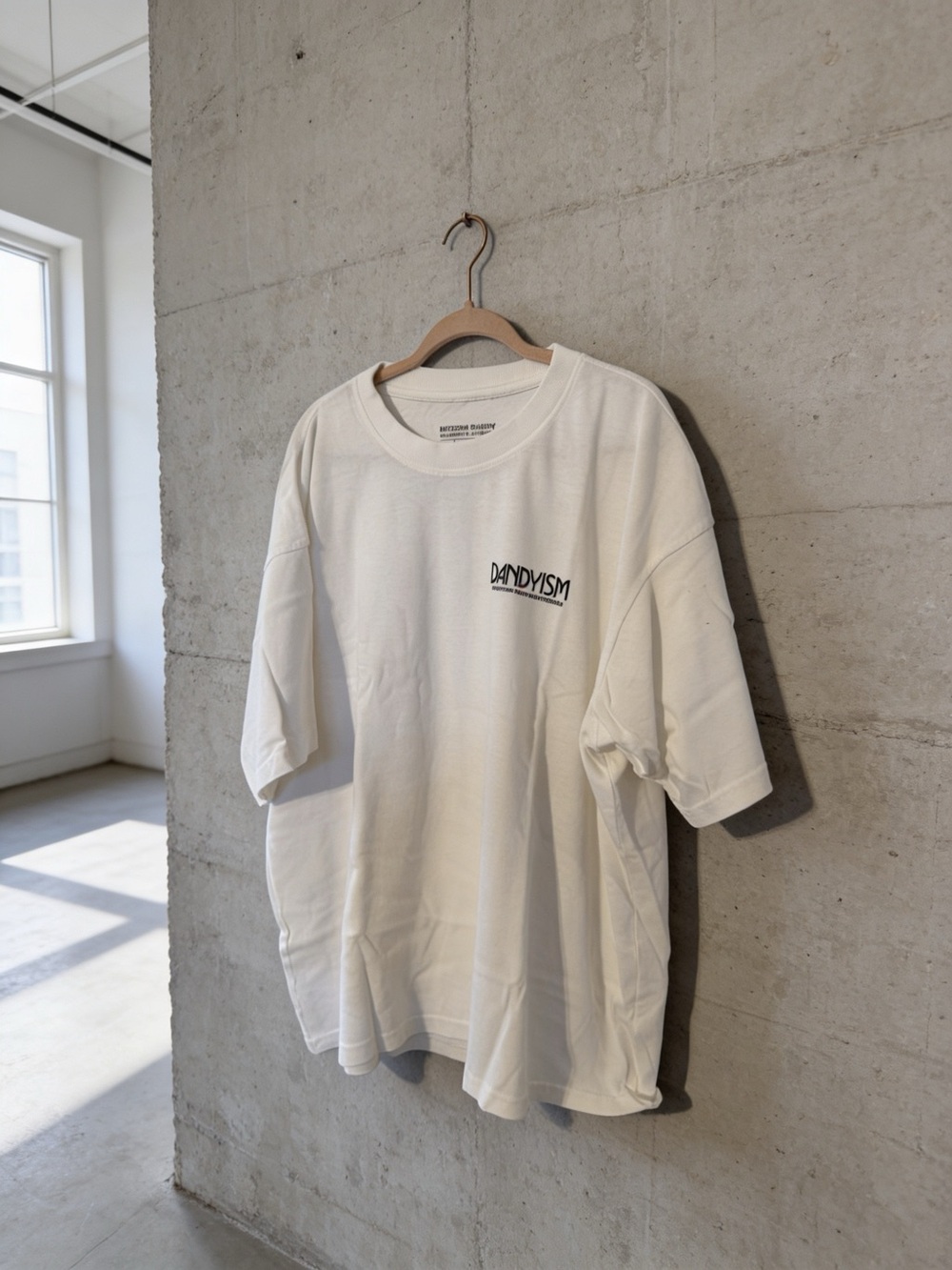 Men's White Logo Crewneck T-Shirt-NWOT